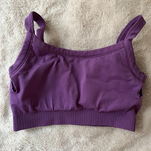 2/$20 ✨NWOT JoyLab Textured Seamless Bra Mulberry Purple Size M - Picture 7 of 10